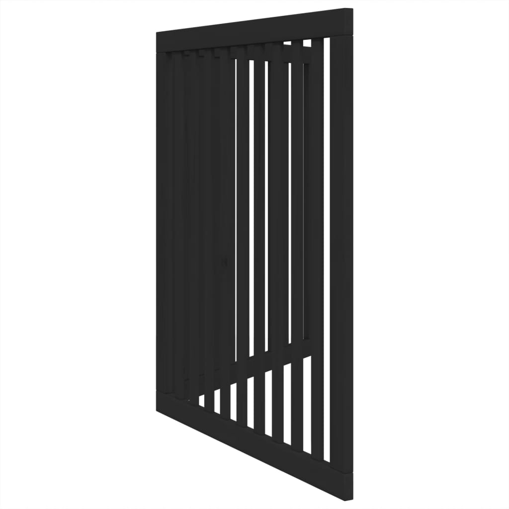 vidaXL Składana bramka dla psa, 2 panele, czarna, 160 cm