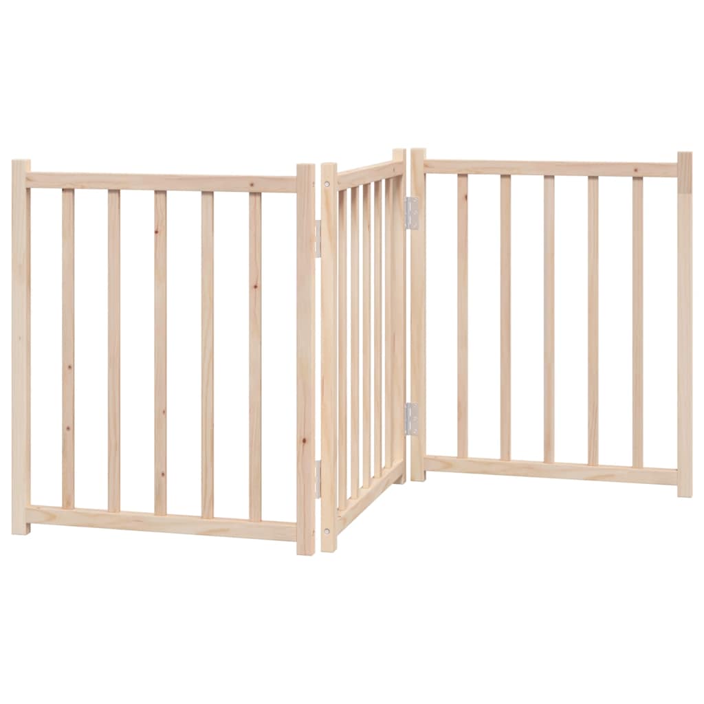 vidaXL Składana bramka zabezpieczająca dla psa, 3 panele, 150 cm