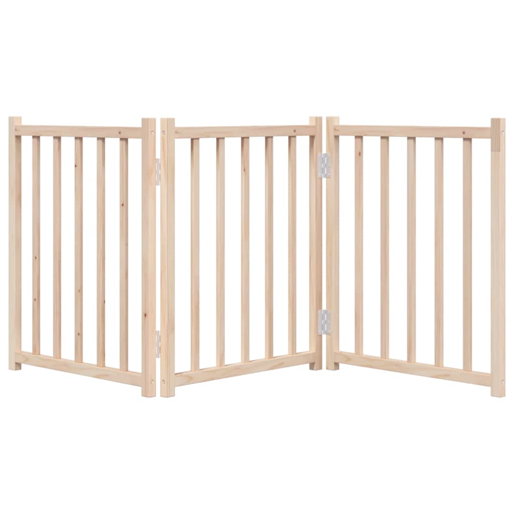 vidaXL Składana bramka zabezpieczająca dla psa, 3 panele, 150 cm