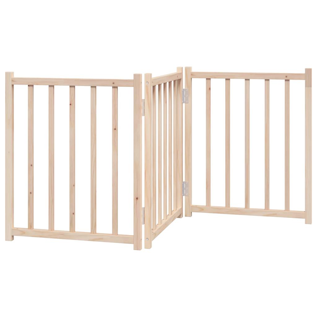 vidaXL Składana bramka zabezpieczająca dla psa, 3 panele, 150 cm