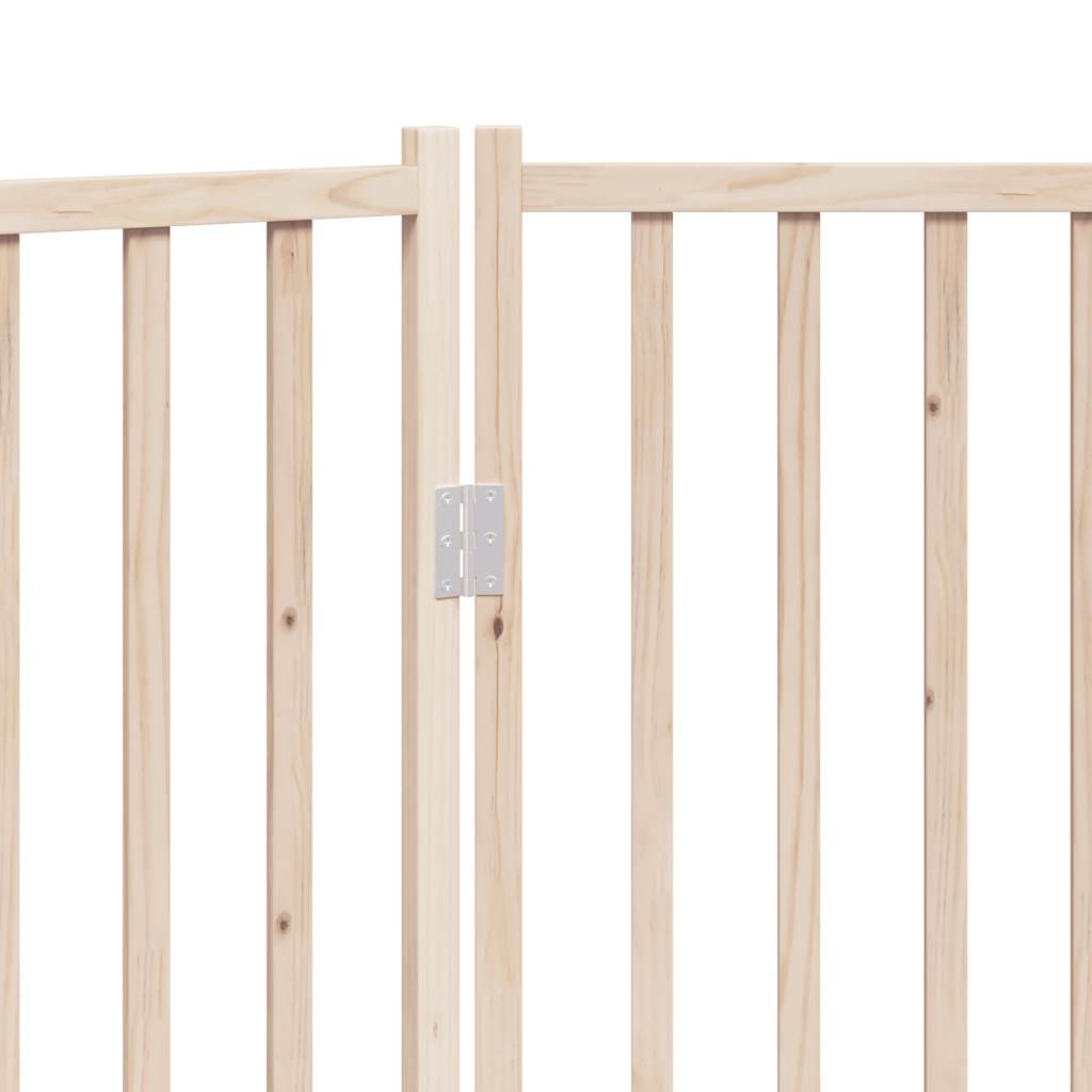 vidaXL Bramka dla psa składana 3 panele 150 cm lite drewno jodłowe