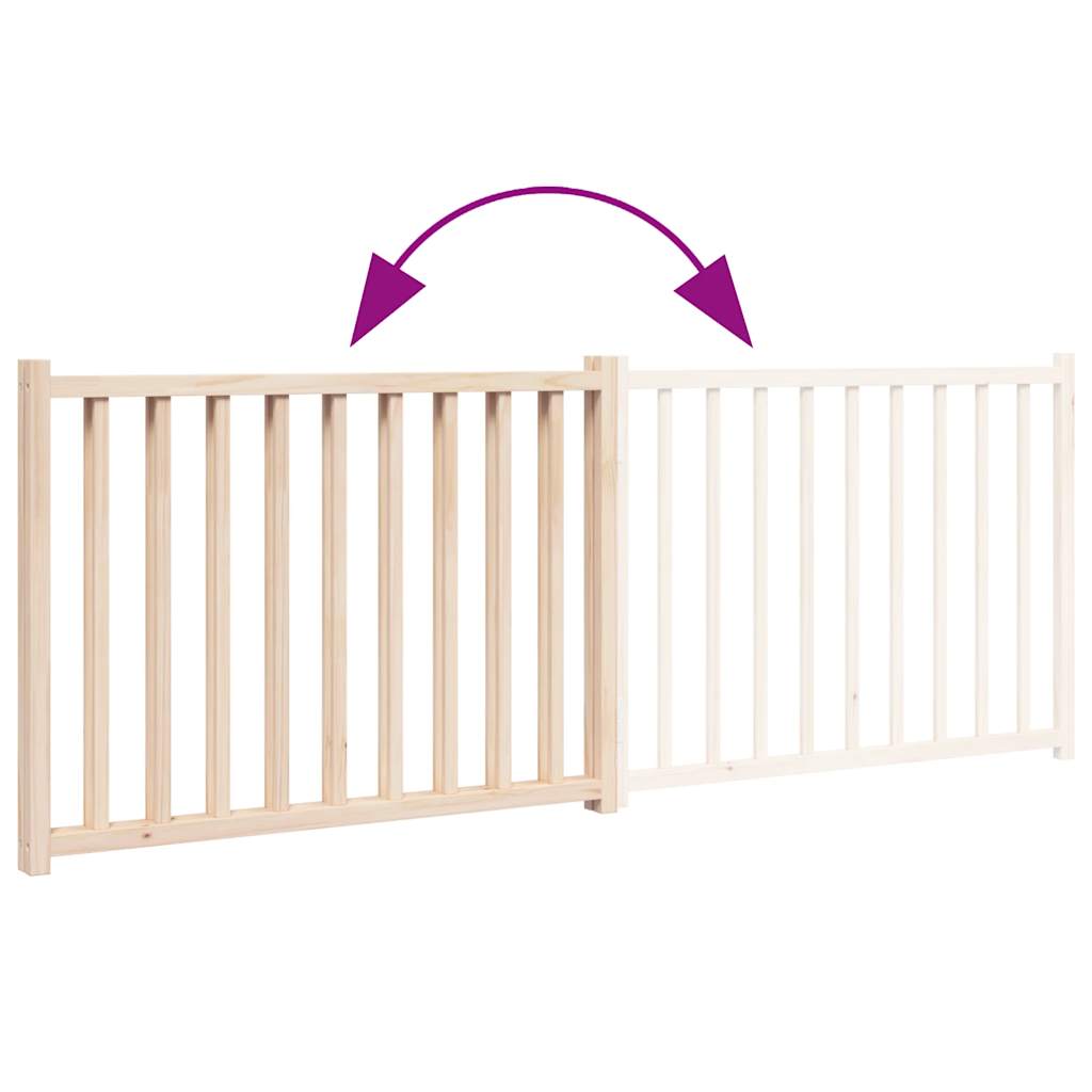 vidaXL Składana bramka zabezpieczająca dla psa, 2 panele, 160 cm