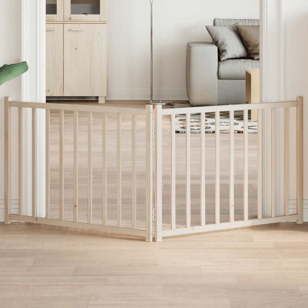 vidaXL Składana bramka zabezpieczająca dla psa, 2 panele, 160 cm