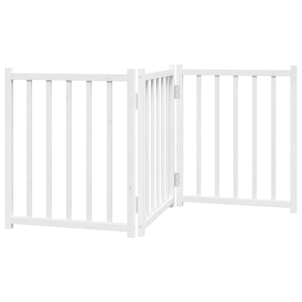 vidaXL Składana bramka zabezpieczająca dla psa, 3 panele, 150 cm