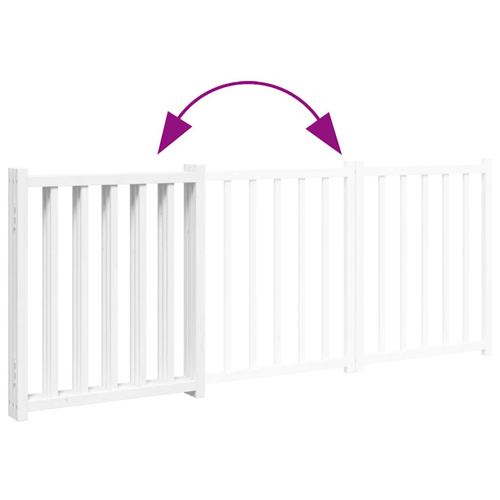 vidaXL Składana bramka zabezpieczająca dla psa, 3 panele, 150 cm