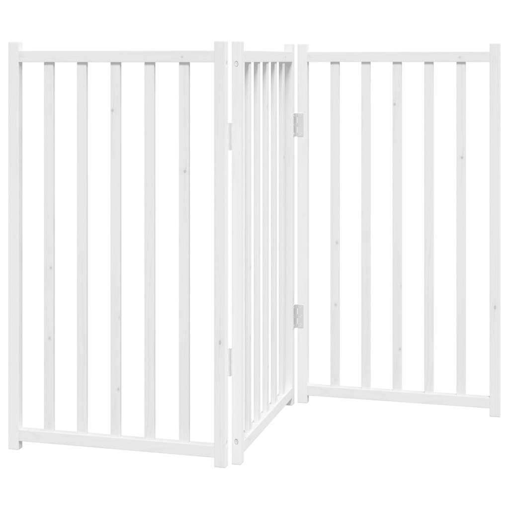 vidaXL Składana bramka zabezpieczająca dla psa, 3 panele, 150 cm