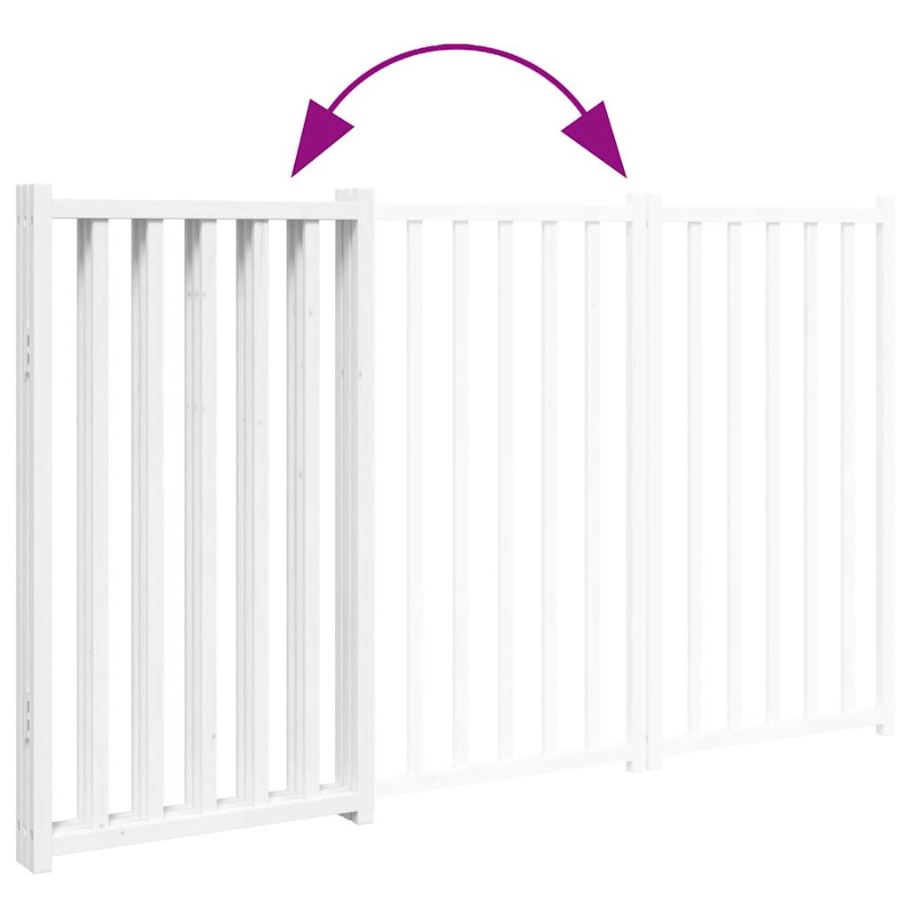 vidaXL Składana bramka zabezpieczająca dla psa, 3 panele, 150 cm