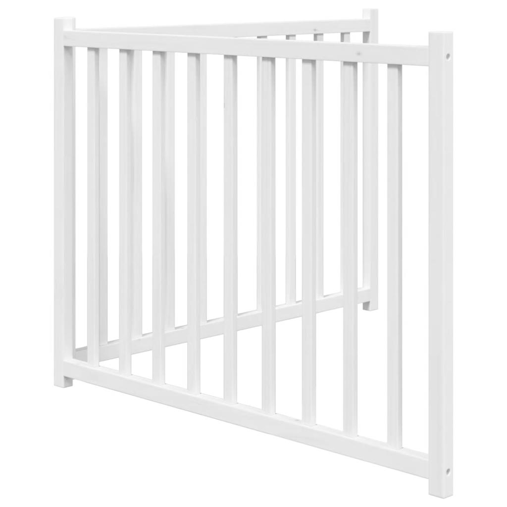 vidaXL Składana bramka dla psa, 2 panele, biała, 160 cm, drewniana