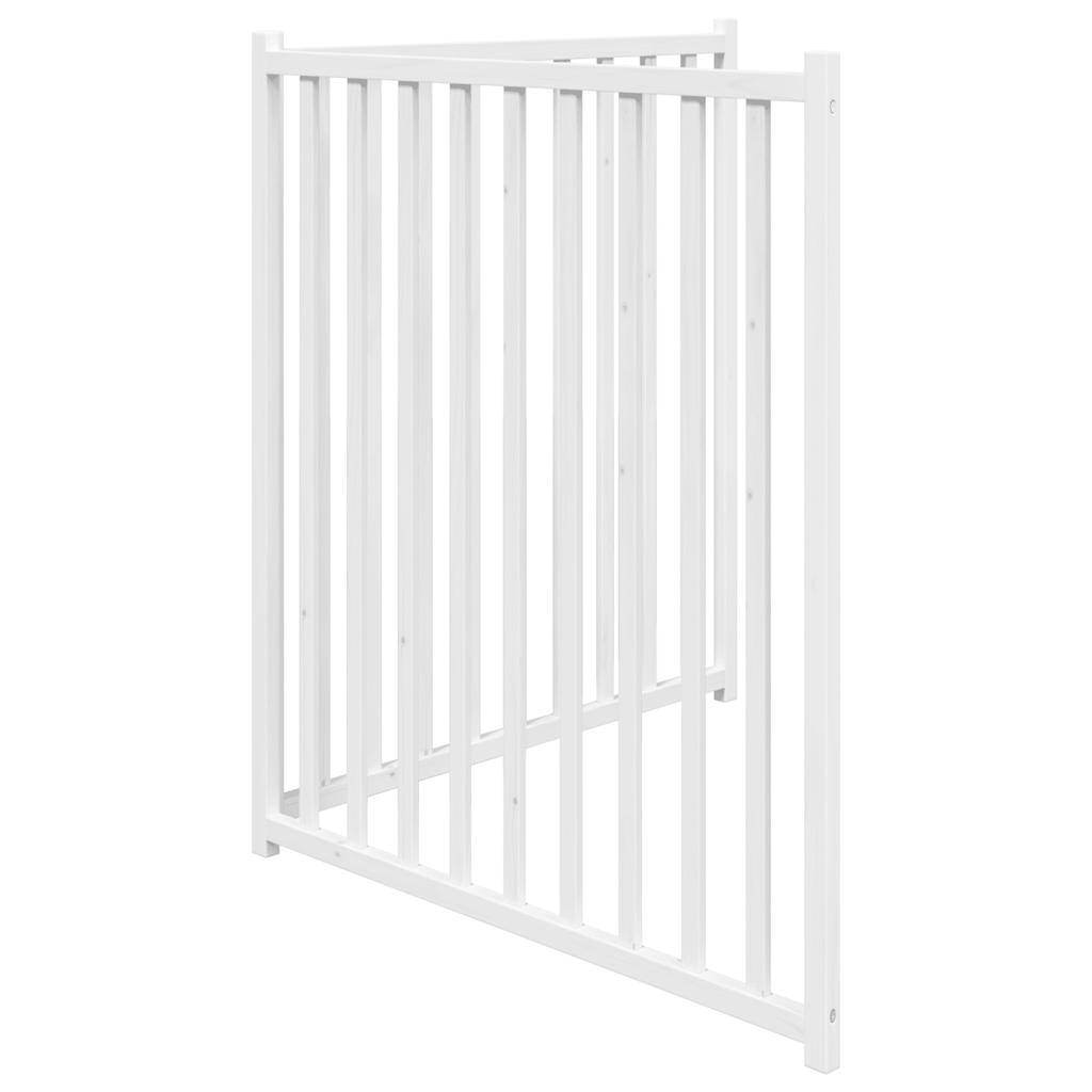 vidaXL Składana bramka dla psa, 2 panele, biała, 160 cm, drewniana