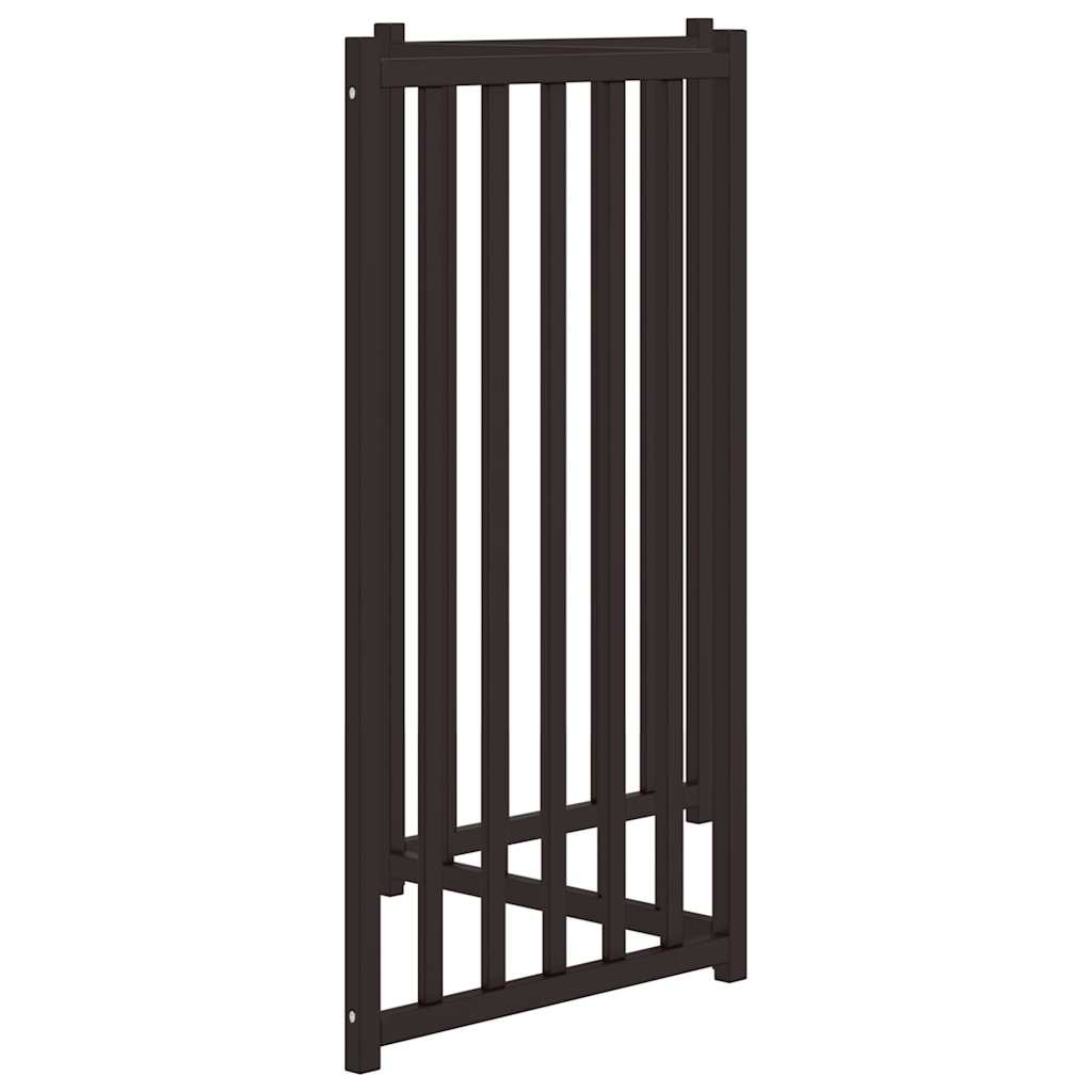 vidaXL Składana bramka dla psa, 3 panele, czarna, 150 cm, drewniana