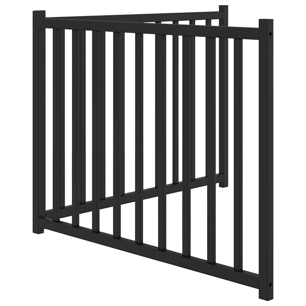 vidaXL Składana bramka dla psa, 2 panele, czarna, 160 cm, drewniana
