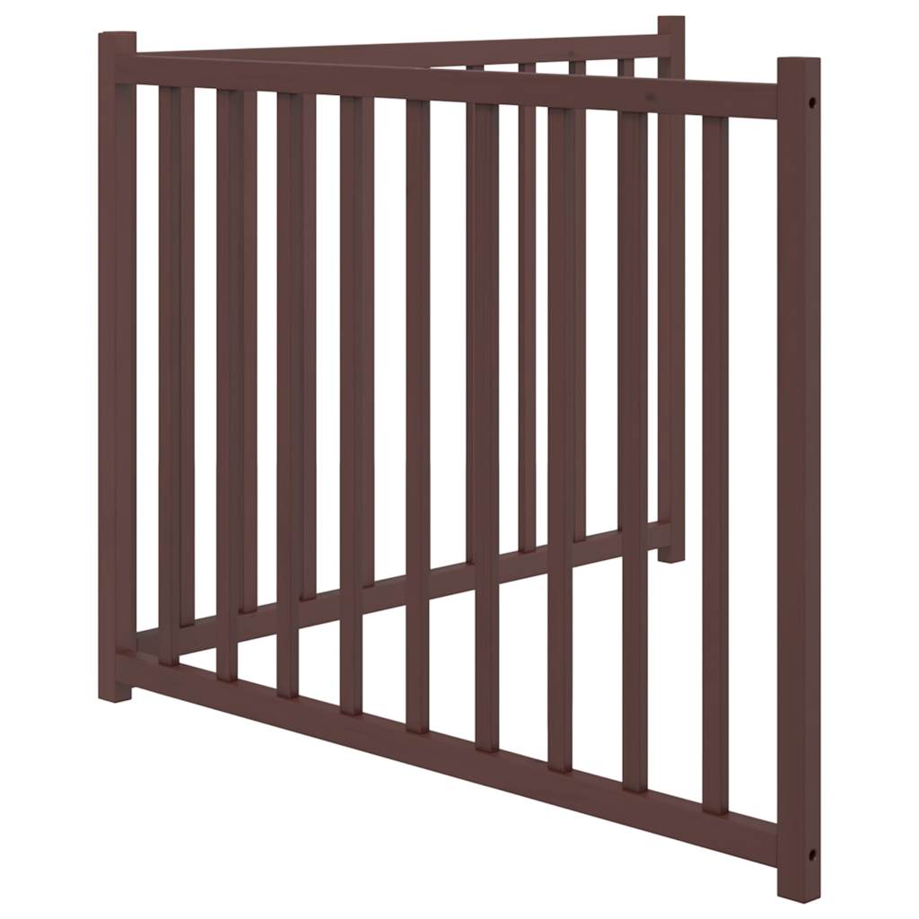 vidaXL Składana bramka dla psa, 2 panele, brązowy dąb, 160 cm, drewno