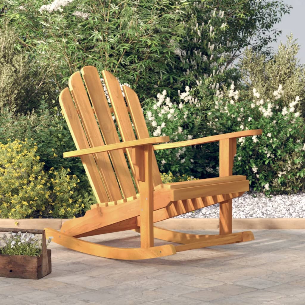 vidaXL Bujany fotel ogrodowy Adirondack, 79x100x103 cm, drewno tekowe