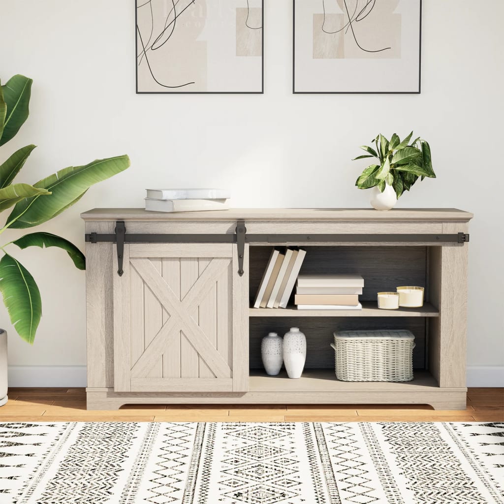 vidaXL System do montażu drzwiczek przesuwnych do szafki, 122 cm