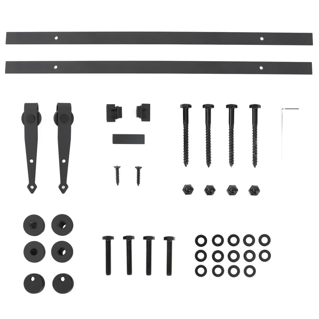 vidaXL System do montażu drzwiczek przesuwnych do szafki, 122 cm