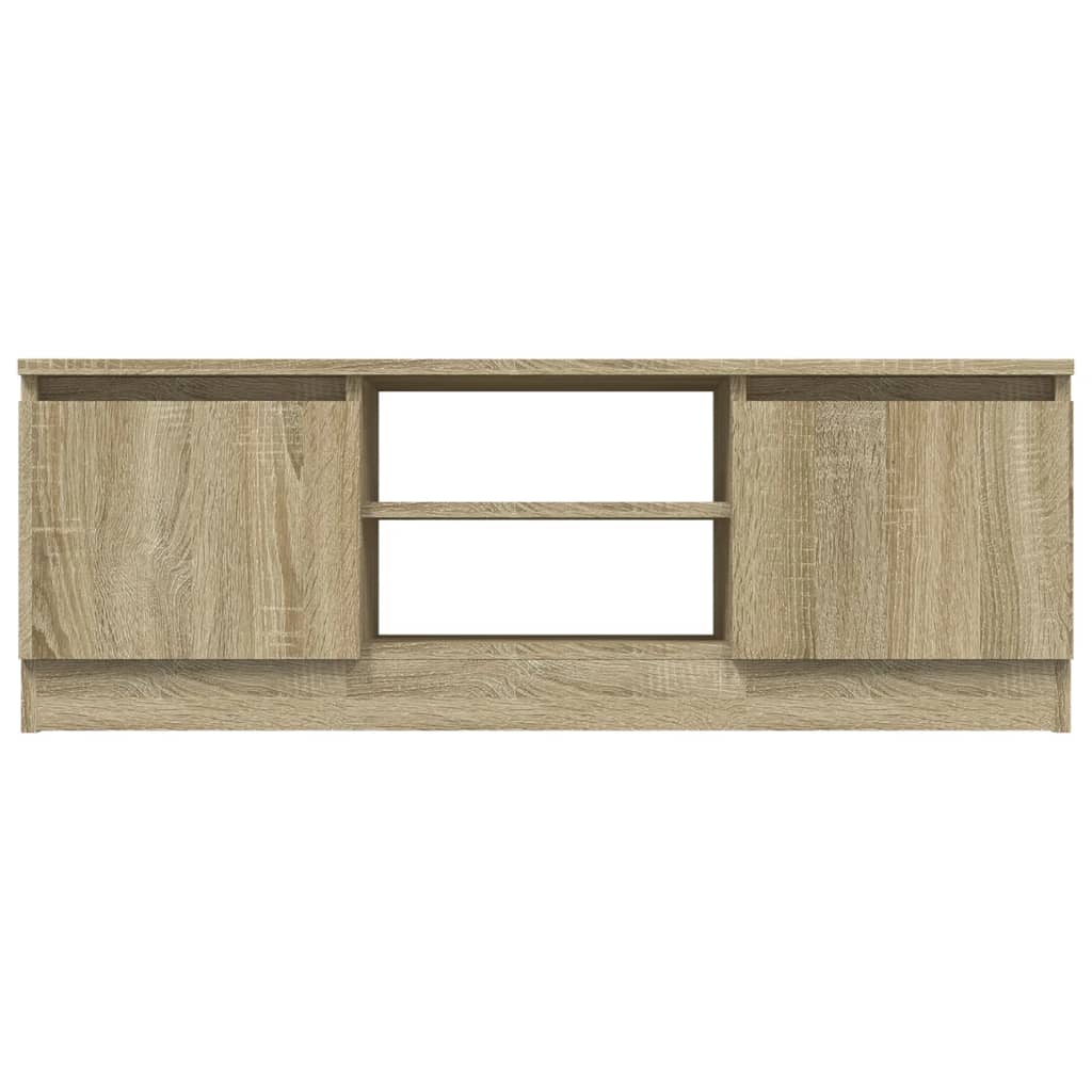vidaXL Szafka pod TV, z drzwiczkami, dąb sonoma, 102x30x36 cm