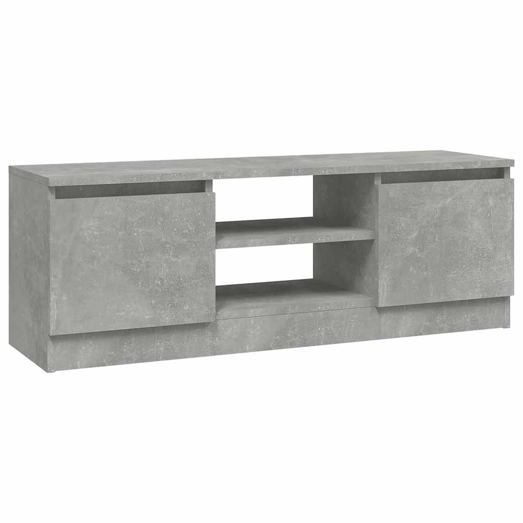 vidaXL Szafka pod TV, z drzwiczkami, szarość betonu, 102x30x36 cm