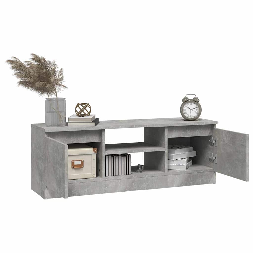 vidaXL Szafka pod TV, z drzwiczkami, szarość betonu, 102x30x36 cm