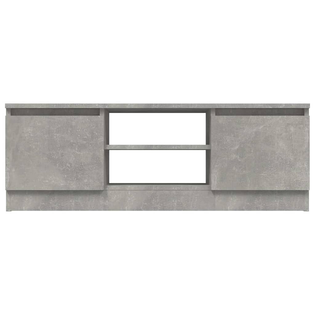 vidaXL Szafka pod TV, z drzwiczkami, szarość betonu, 102x30x36 cm