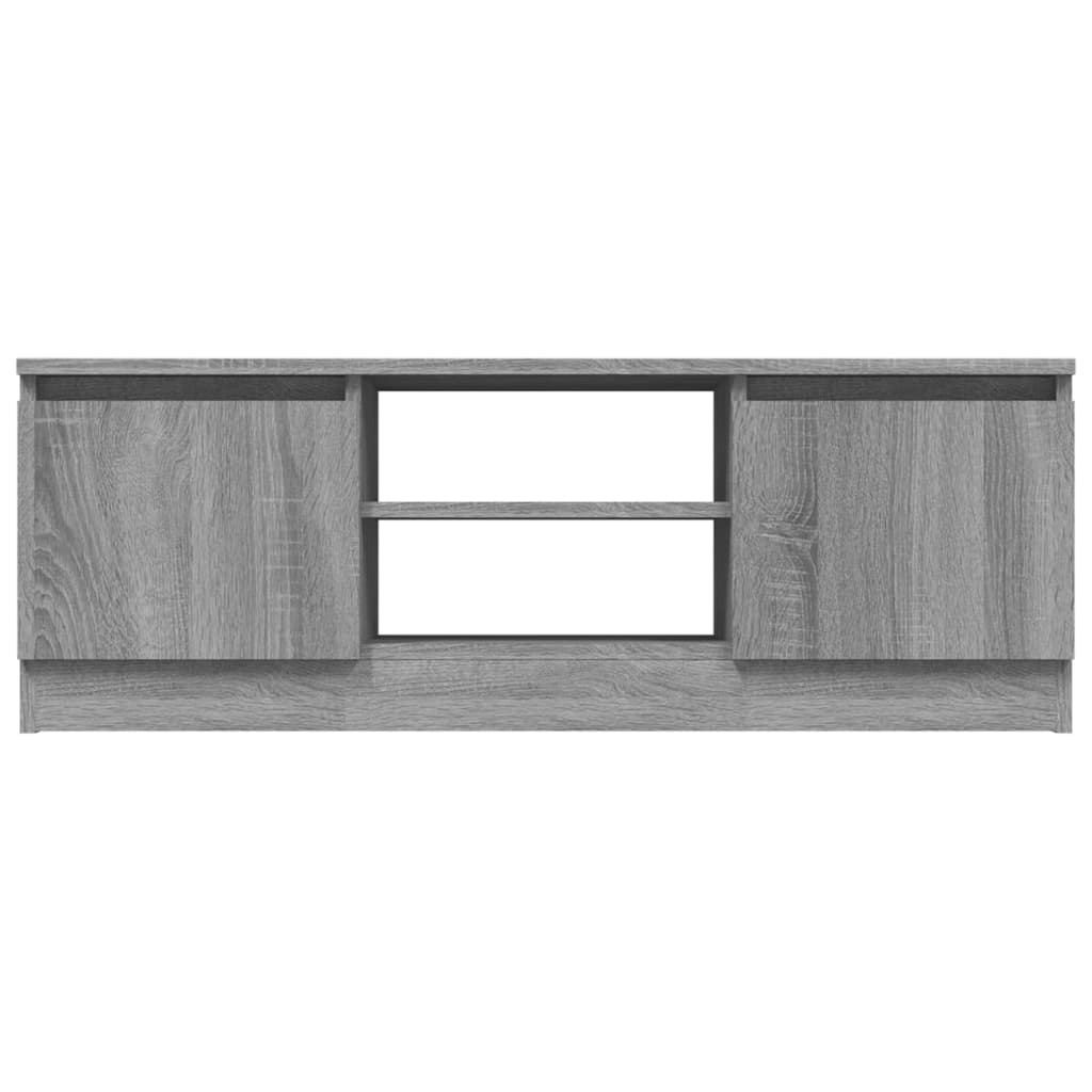 vidaXL Szafka pod TV, z drzwiczkami, szary dąb sonoma, 102x30x36 cm