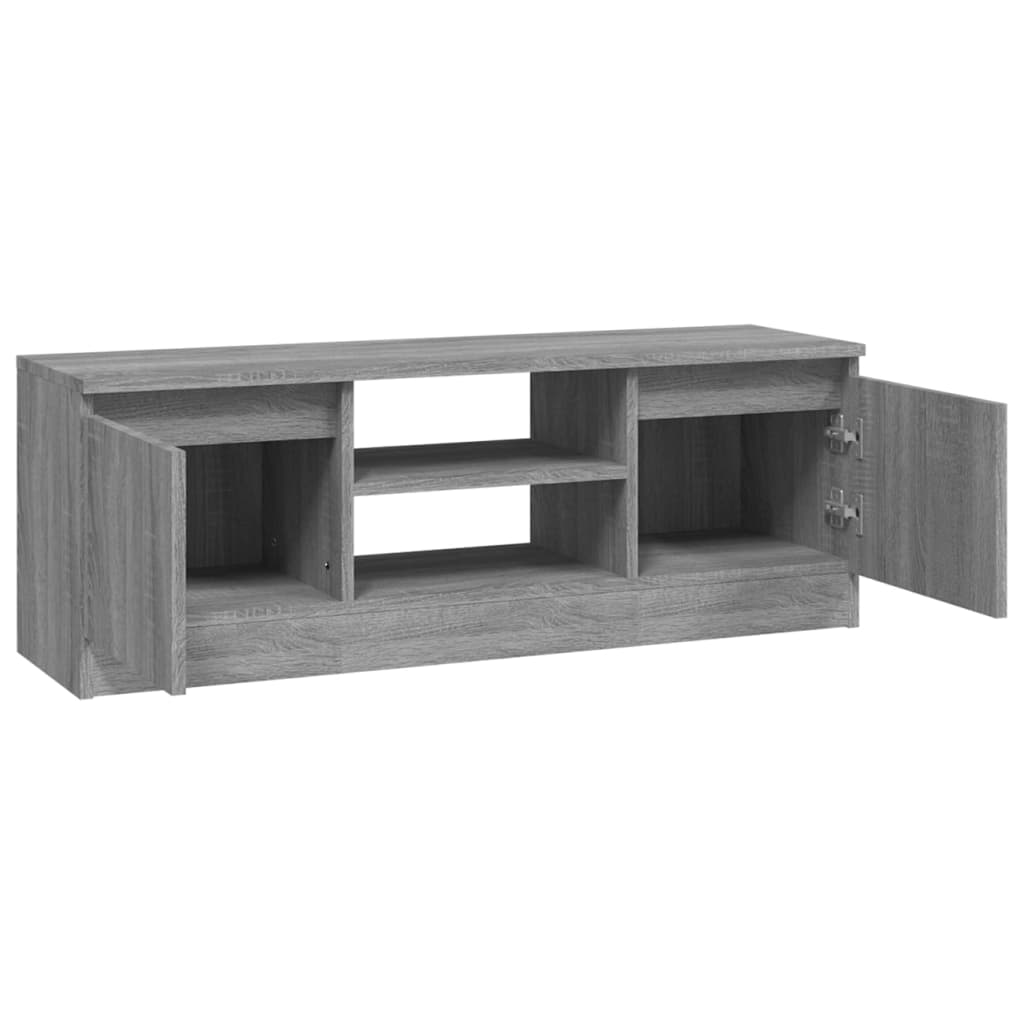 vidaXL Szafka pod TV, z drzwiczkami, szary dąb sonoma, 102x30x36 cm