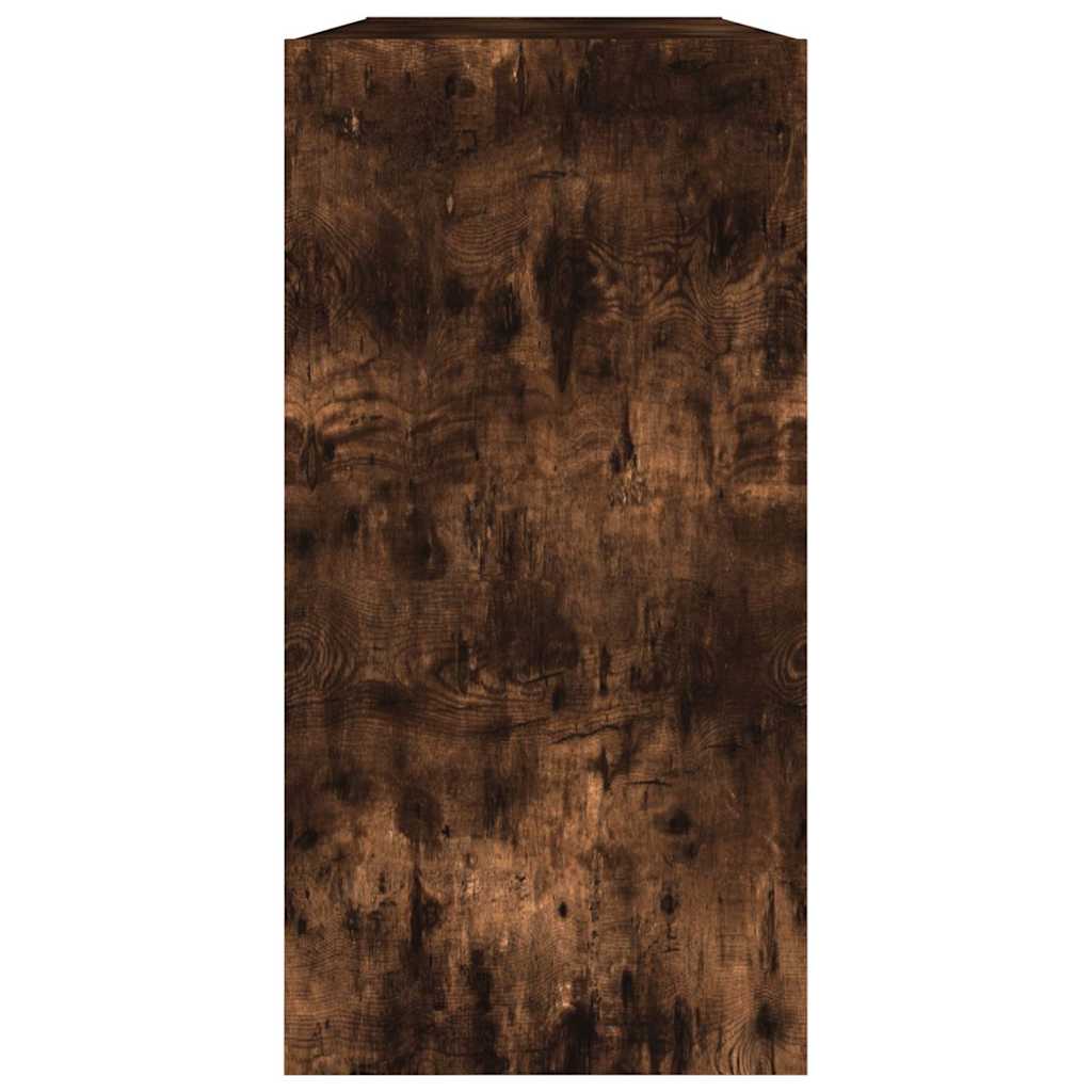 vidaXL Regał na książki/szafka, przydymiony dąb, 50x25x80 cm