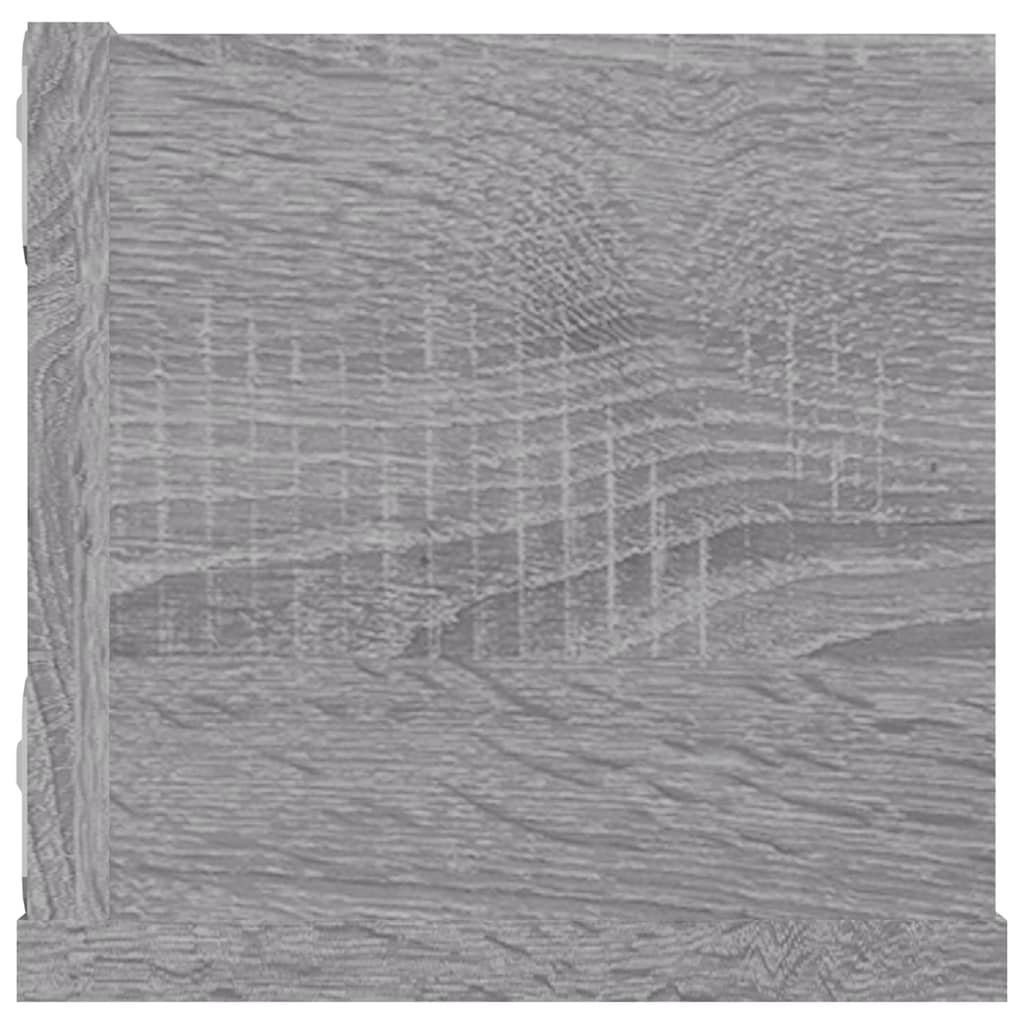 vidaXL Półka ścienna na płyty CD, szary dąb sonoma, 100x18x18 cm