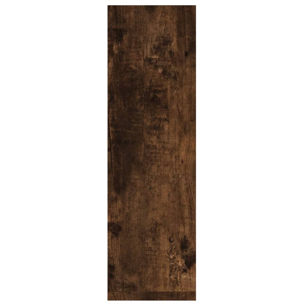 vidaXL Półki ścienne, 2 szt., przydymiony dąb, 50x15x50 cm