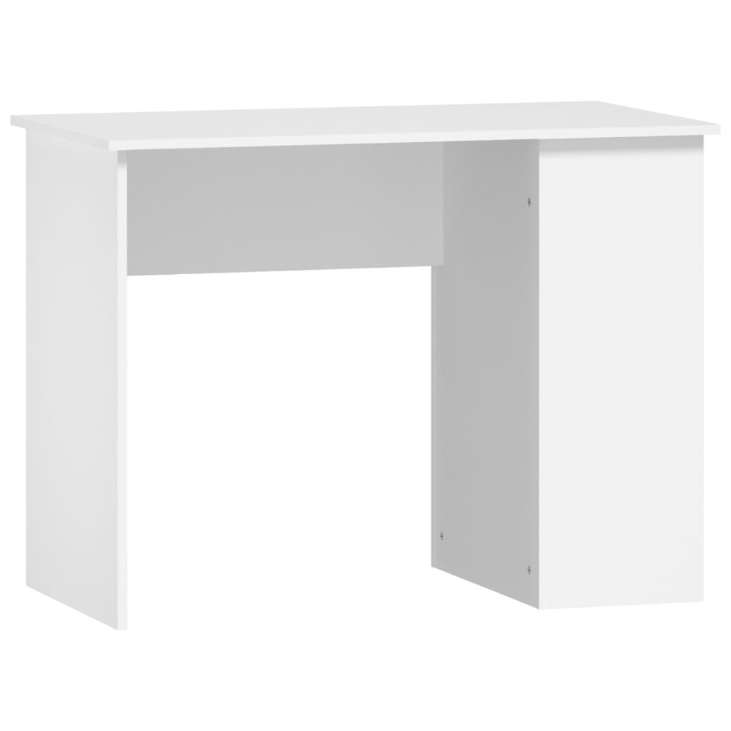 vidaXL Biurko, białe, 100x55x75 cm, materiał drewnopochodny