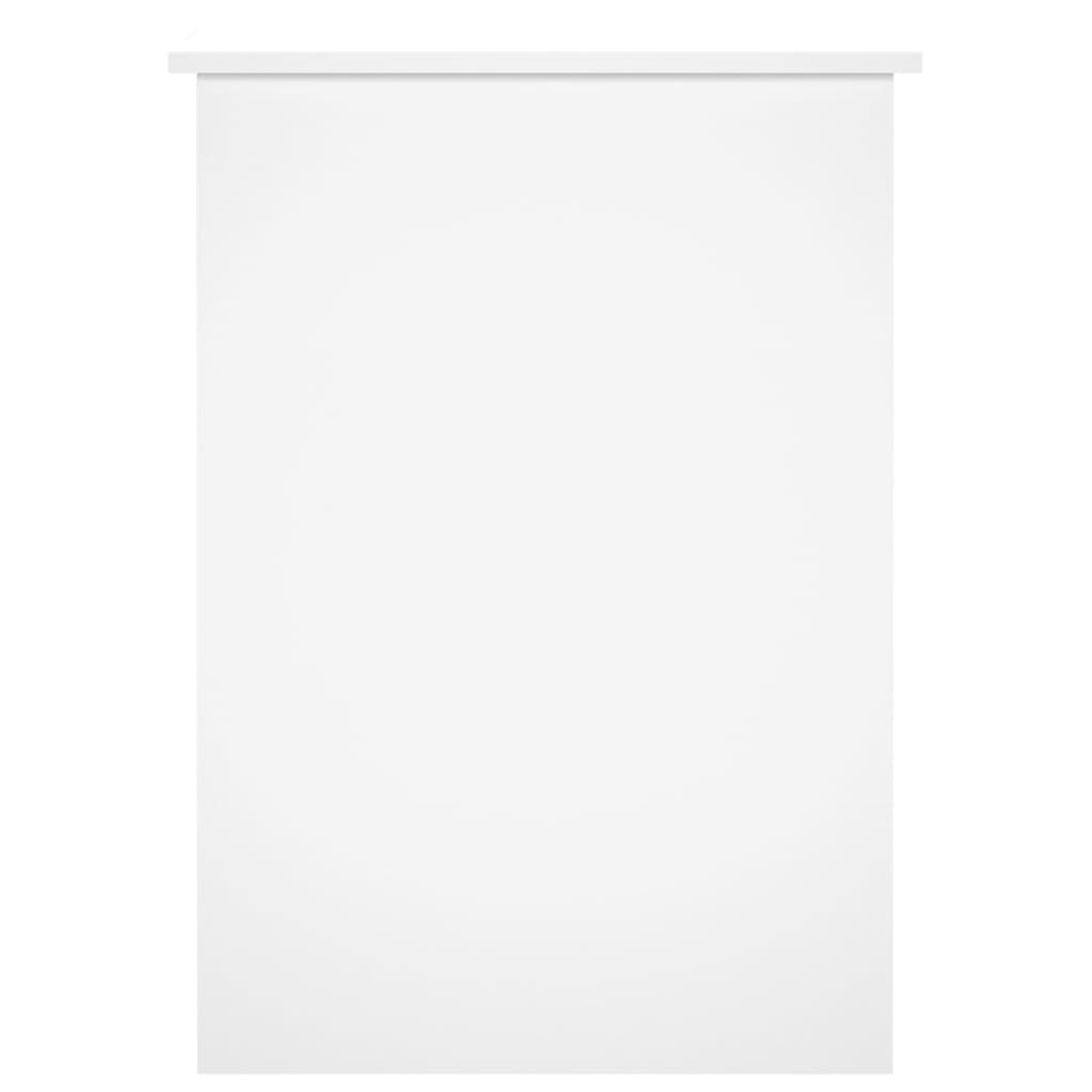 vidaXL Biurko, białe z połyskiem, 100x55x75cm, materiał drewnopochodny