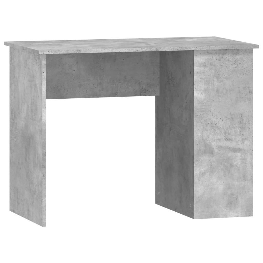 vidaXL Biurko, szarość betonu, 100x55x75 cm, materiał drewnopochodny