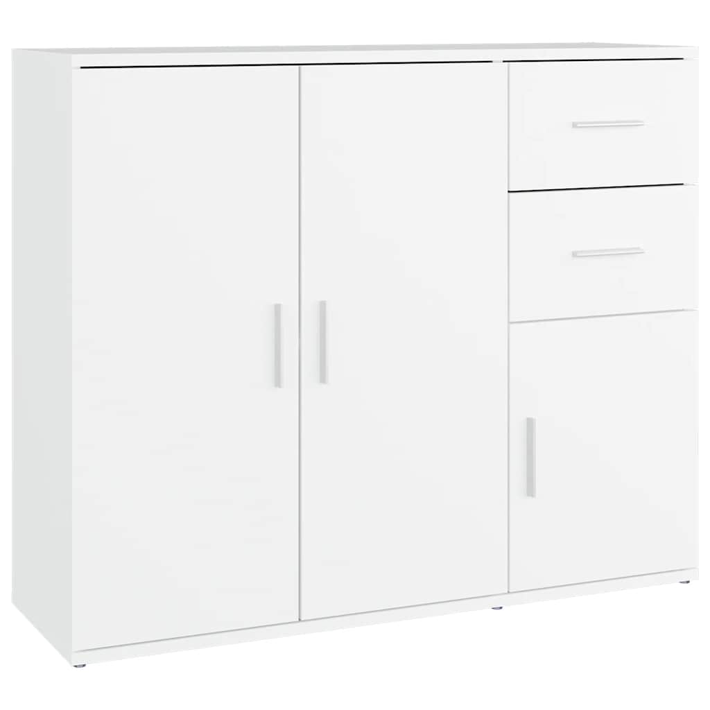 vidaXL Szafka, biała, 91x29,5x75 cm, materiał drewnopochodny