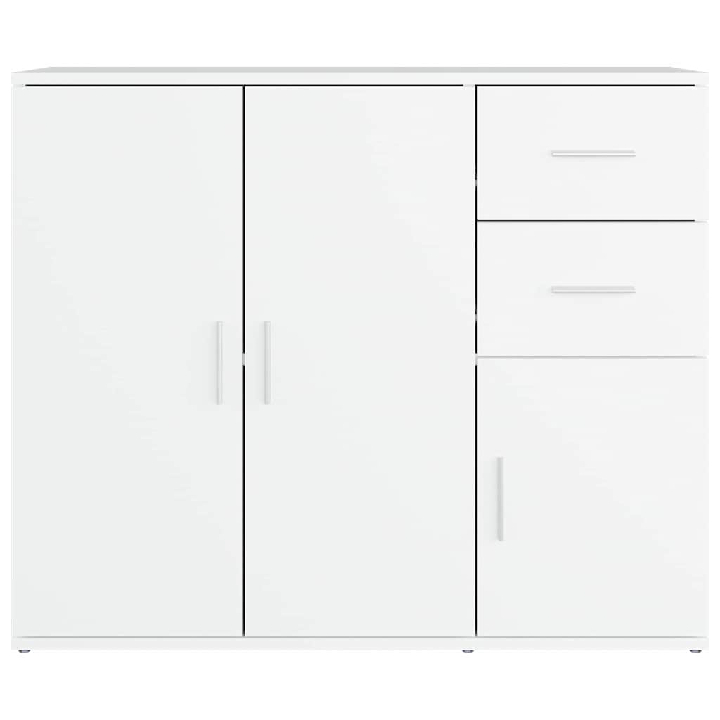 vidaXL Szafka, biała, 91x29,5x75 cm, materiał drewnopochodny