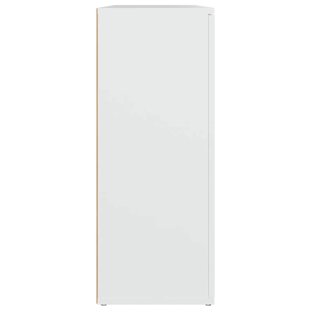 vidaXL Szafka, biała, 91x29,5x75 cm, materiał drewnopochodny
