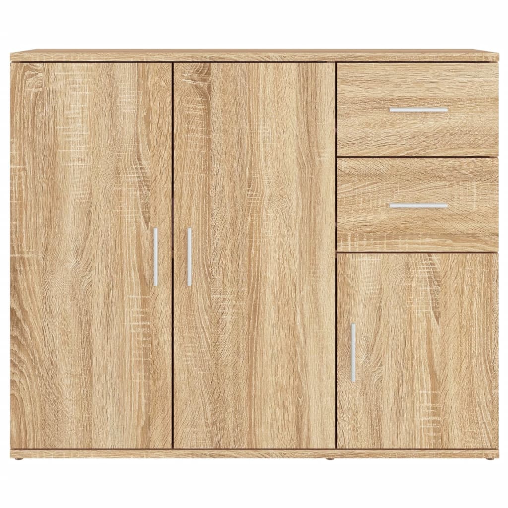 vidaXL Komoda Sonoma Oak 91x29,5x75 cm Drewno konstrukcyjne