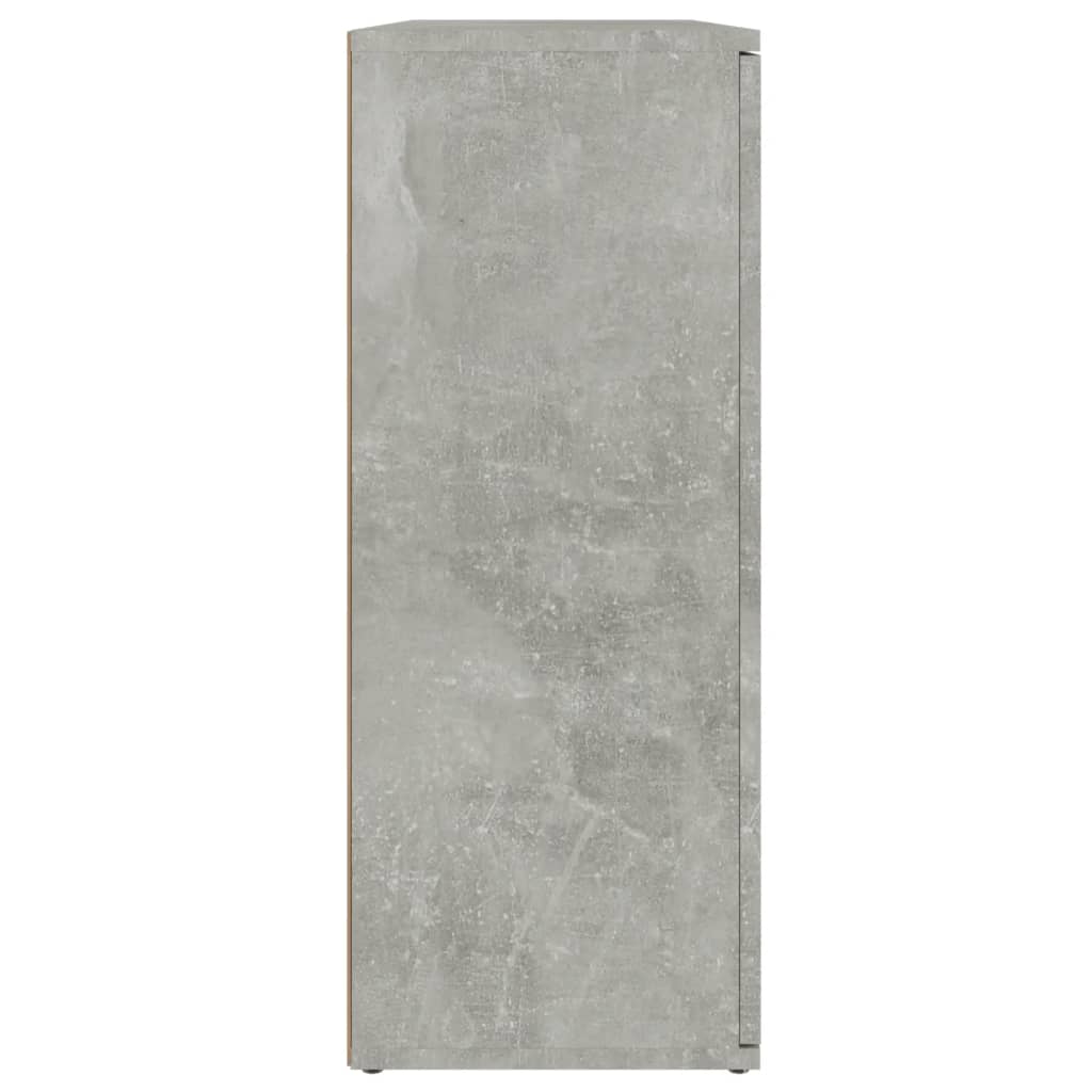 vidaXL Szafka, szarość betonu, 91x29,5x75 cm, materiał drewnopochodny