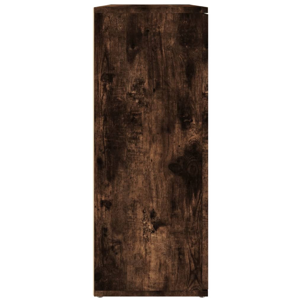vidaXL Szafka, przydymiony dąb, 91x29,5x75 cm, materiał drewnopochodny