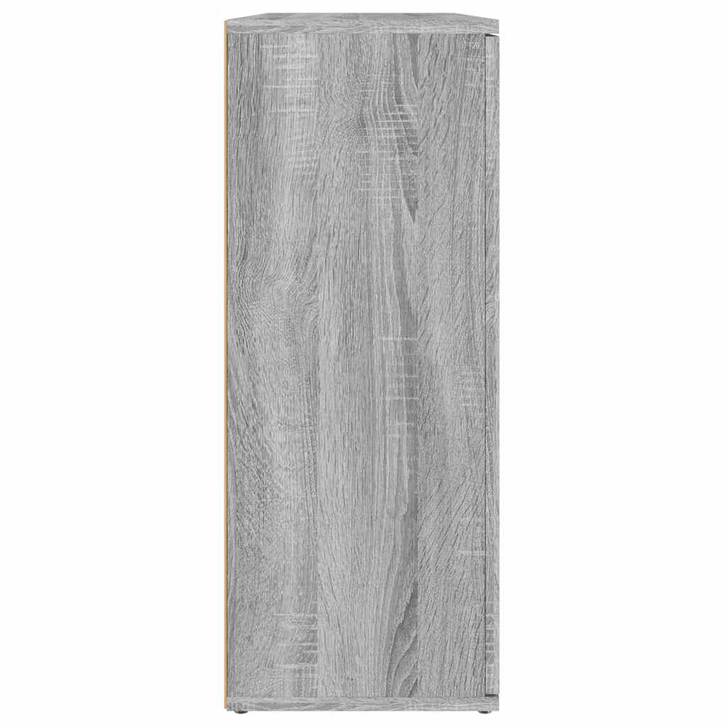 vidaXL Szafka, szary dąb sonoma, 91x29,5x75cm, materiał drewnopochodny
