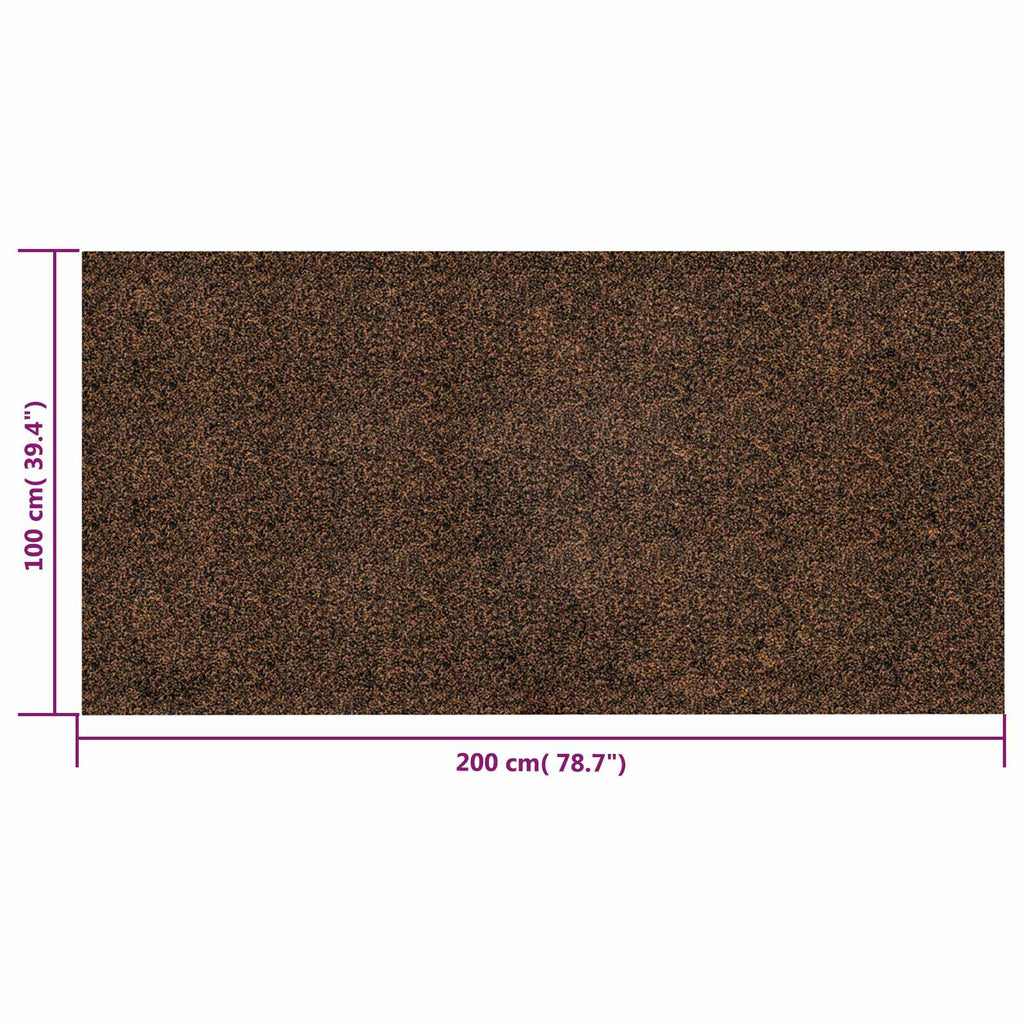 vidaXL Wałek korka Brązowy 200 x 100 cm Korek i Guma