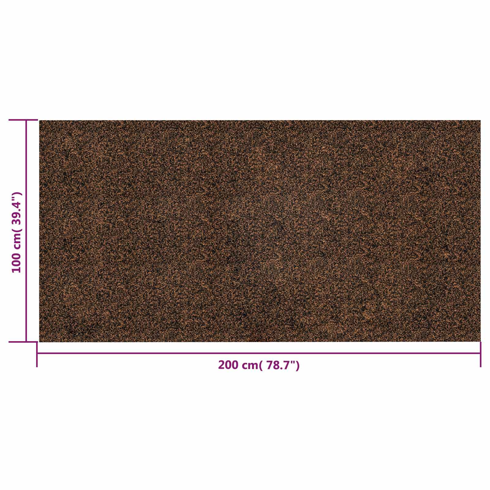 vidaXL Wałek korka Brązowy 200 x 100 cm Korek i Guma