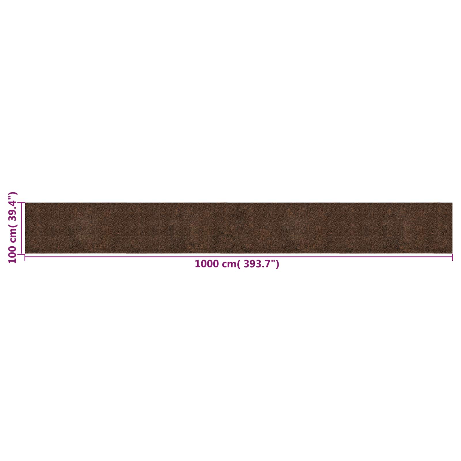 vidaXL Wałek korka Brązowy 1000 x 100 cm Korek i Guma