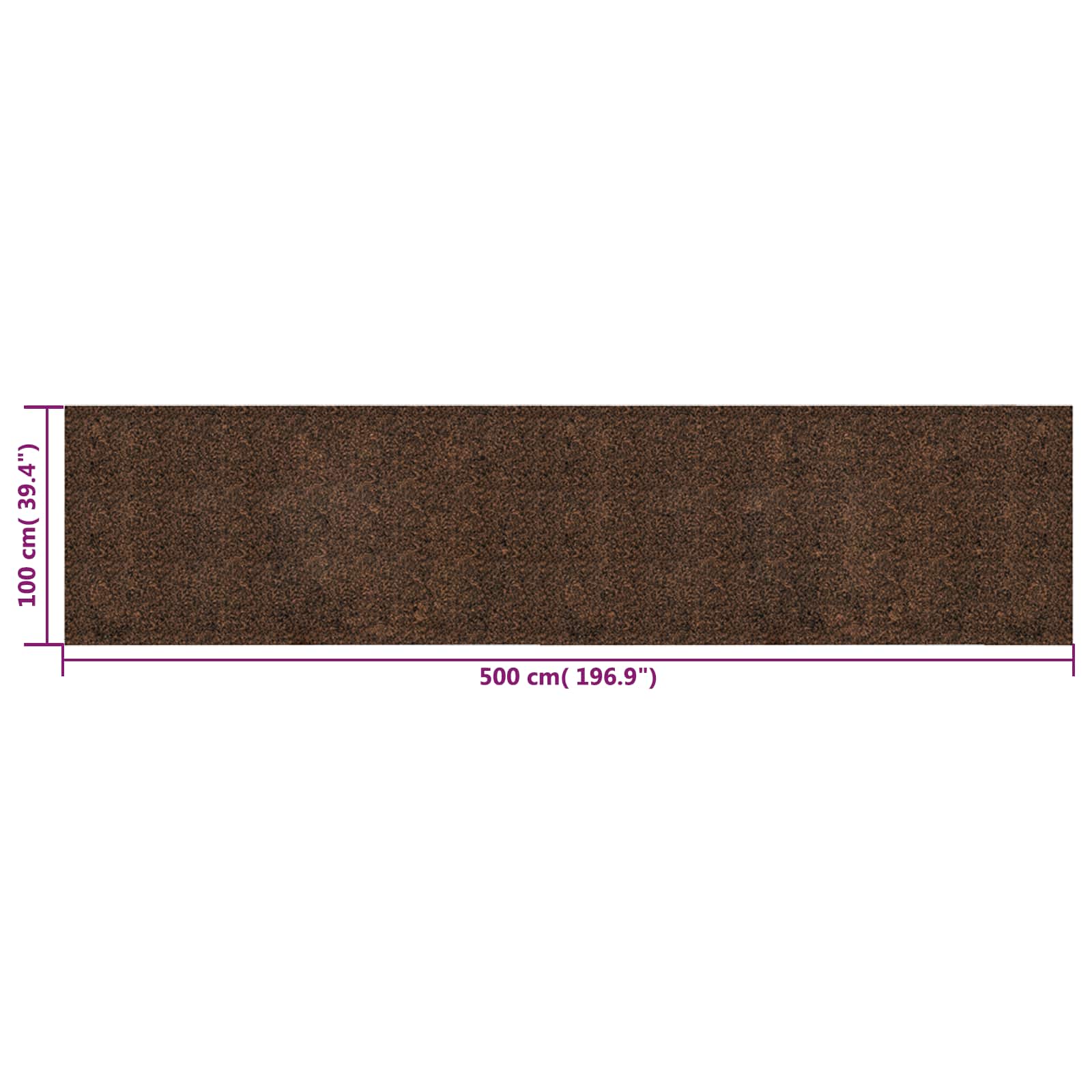 vidaXL Wałek korka Brązowy 500 x 100 cm Korek i Guma
