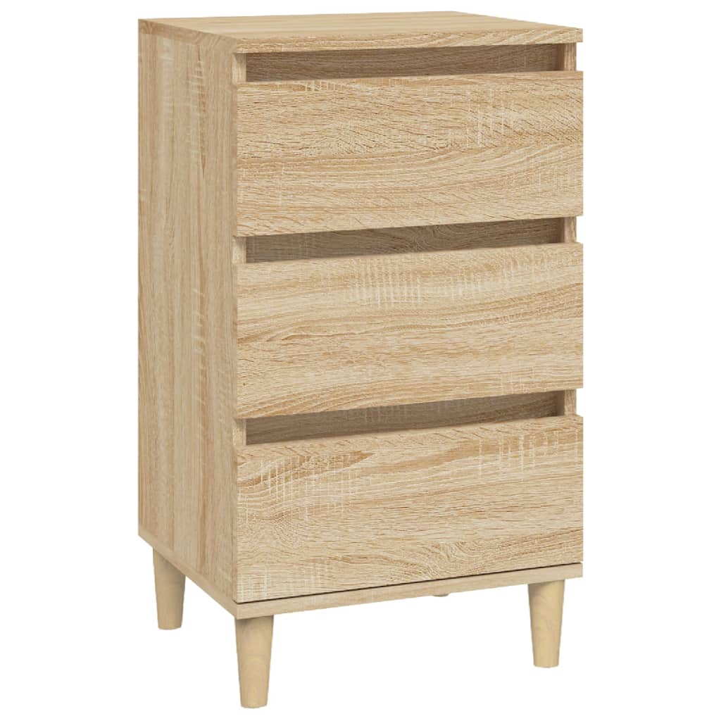 vidaXL Szafka nocna, dąb sonoma, 40x35x70 cm, materiał drewnopochodny