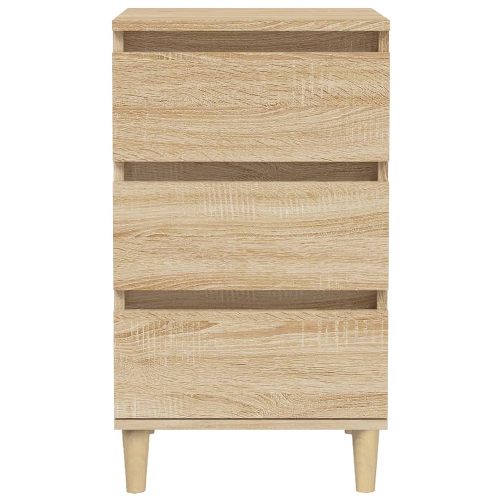 vidaXL Szafka nocna, dąb sonoma, 40x35x70 cm, materiał drewnopochodny