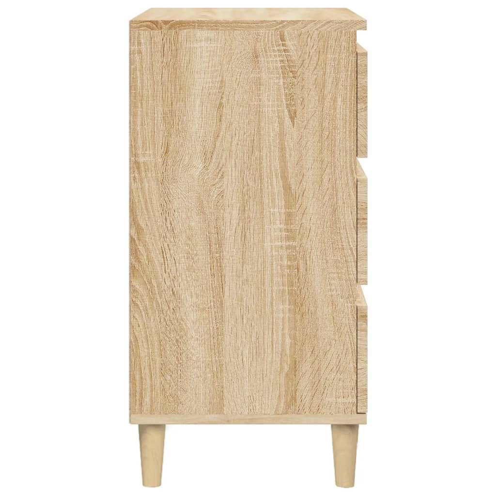 vidaXL Szafka nocna, dąb sonoma, 40x35x70 cm, materiał drewnopochodny