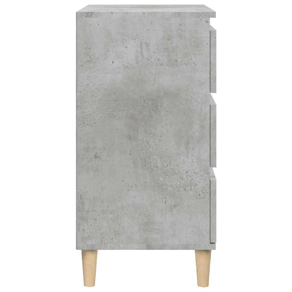vidaXL Szafka nocna, szarość betonu, 40x35x70 cm