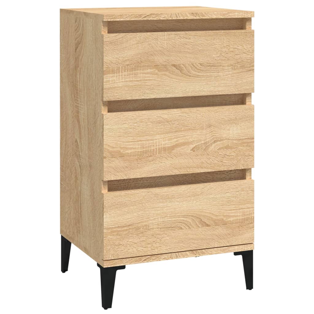 vidaXL Szafka nocna, dąb sonoma, 40x35x70 cm, materiał drewnopochodny