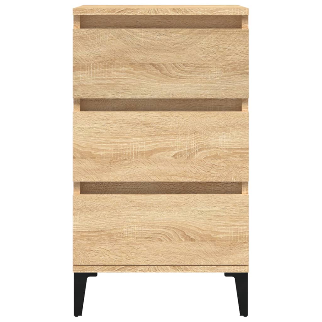 vidaXL Szafka nocna, dąb sonoma, 40x35x70 cm, materiał drewnopochodny