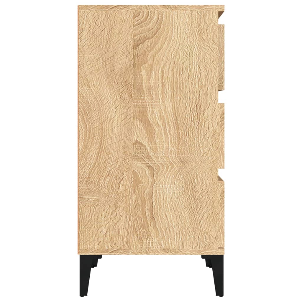 vidaXL Szafka nocna, dąb sonoma, 40x35x70 cm, materiał drewnopochodny