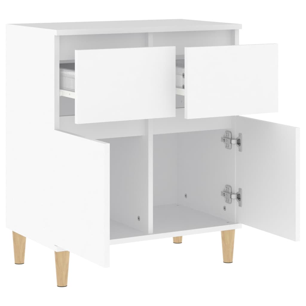vidaXL Komoda, biała, 60x35x70 cm, materiał drewnopochodny